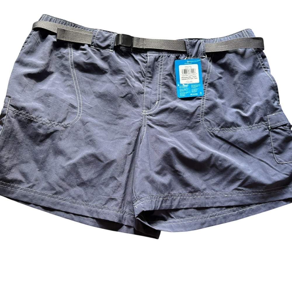 Columbia Women’s Nylon Hiking Shorts Belted Quick Dry Outdoor Activewear‎ - Picture 2 of 5